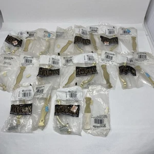 Juego de 10 tiradores de cajón de gabinete Amerock + placas traseras BP875-074 acabado latón NOS - Imagen 1 de 9