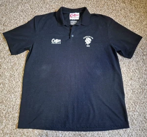 BARBARIANS Rugby Cotton Traders Black White Polo Shirt - UK Size: EXTRA LARGE - Picture 1 of 3