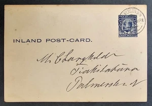 1911 New Zealand Inland 1/2d Stamped Postcard cd Palmerston Nth - Picture 1 of 2