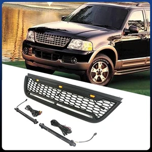 Black Front Grille Bumper Vent with Light Mesh for  Ford Explorer 2002-2005 - Picture 1 of 5