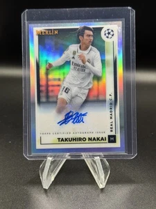 2022-23 Topps Cromo Merlín Takuhiro Nakai Refractor Automático Real Madrid #AC-TN - Imagen 1 de 2