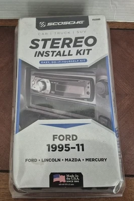New Scosche FD2080 1995-11 Ford Stereo Dash Install Kit Lincoln Mazda Mercury - Image 1 of 4