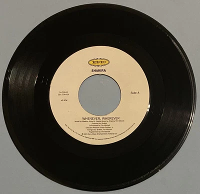 Шакира «Всякий раз, когда / Suerte (всякий раз, когда)» 45 винил 7» - Изображение 1 из 2