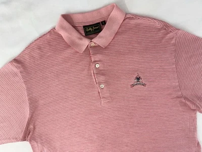 Bobby Jones Congressional Country Club Golf Polo Shirt Sz L Light Red S/S Preppy - Imagem 1 de 4