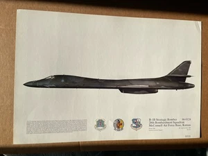 B-1B Strategic Bomber 28th Bombardment McConnell AFB Kansas Squadron Prints - Picture 1 of 7