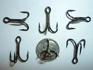 (25) VMC 4X OSHAUGHNESSY TREBLE HOOKS (SIZE 6) BLACK (9626BN) BULK 9626 BN - Picture 1 of 1