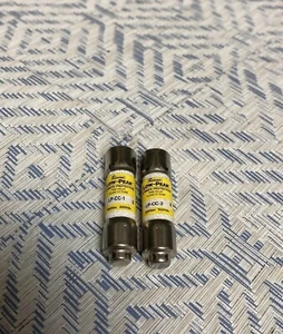NEW (2) Eaton Bussmann Time Delay Class CC Fuse LP-CC-1 AND LP-CC-2 600Vac - Picture 1 of 2
