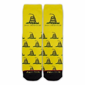 Function - Dont Tread On Me Fashion Socks Rattlesnake Flag Yellow Marines USA - Picture 1 of 4