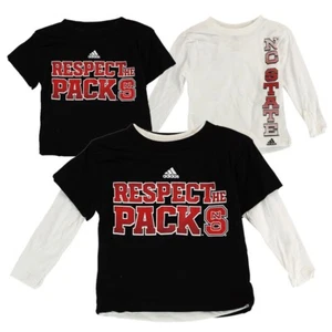 NC State Wolfpack NCAA Toddler Black/White 3 in 1 Combo "Respect" T-Shirt Set - Picture 1 of 2