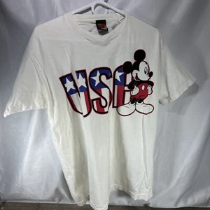 Vintage Disney Mickey Unlimited T-Shirt Single Stitch USA Jerry Leigh Size Large - Picture 1 of 10