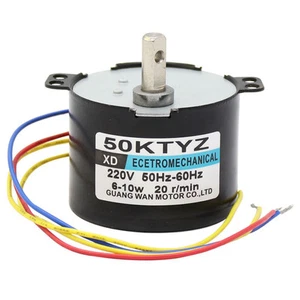 Motor síncrono imán permanente 50KTYZ AC220V 10W 0.5A 2.5-50r/min CW/CCW - Imagen 1 de 5