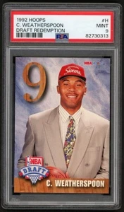 NBA Hoops Draft Redemption 1992-93 #H Clarence Weatherspoon RC PSA 9 como nuevo - Imagen 1 de 2