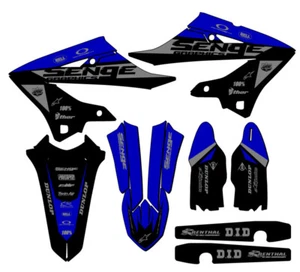 2023 YZ 250X BINARY Blue Senge Graphics Kit Compatible with Yamaha - Picture 1 of 10