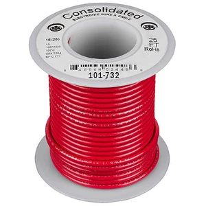 Consolidated Stranded 16 AWG Hook-Up Wire 25 ft. Red UL Rate - Picture 1 of 1
