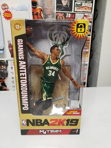 GIANNIS ANTETOKOUNMPO McFarlane Toys NBA 2K19 Series 1 Action Figure Finals MVP Cover