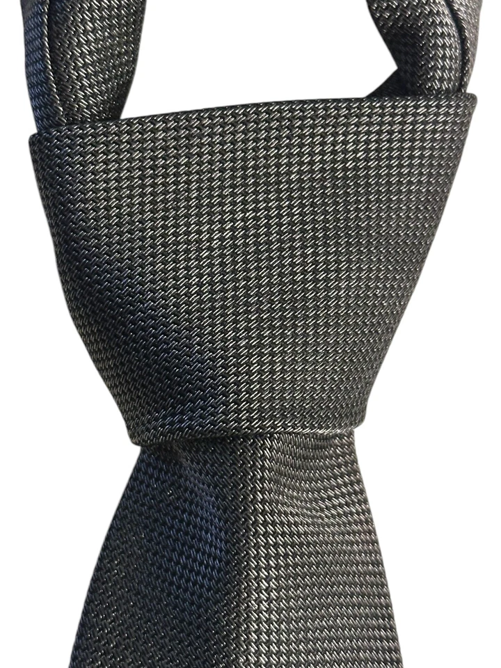 Corbata para hombre Nautica negra/plateada mezcla de poli seda diseñador nunca usada Foto 1 de 4