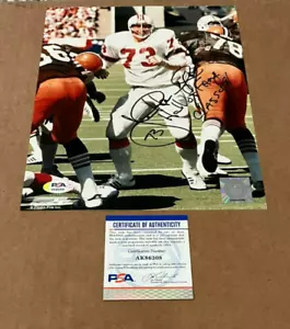 JOHN HANNAH SIGNED NEW ENGLAND PATRIOTS 8X10 PHOTO W/HOF1991 PSA/DNA CERTIFIED - Picture 1 of 1