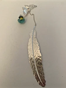 Cimostar Classical Exquisite Butterfly Feather Metal Bookmark NIB - Picture 1 of 5