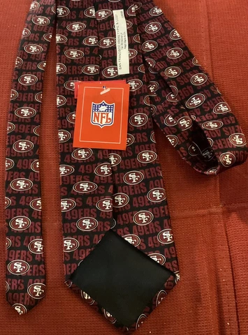 Vintage 2002 SF 49ers Logo Tie NWT Cover