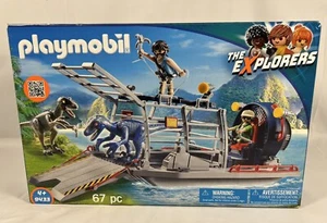 Playmobil 9433 Der Entdecker Feind Luftboot Raptor Dinosaurier Käfig Jurassic Park - Bild 1 von 6