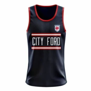 SYDNEY ROOSTERS NRL RETRO HERITAGE TEAM LOGO MENS COTTON SINGLET TOP - Bild 1 von 1