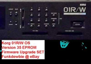 Korg 01R/W OS Version 35 EPROM Firmware Upgrade SET / New ROM Update Chips - Picture 1 of 2