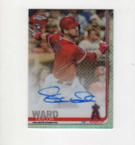 2019 Topps Chrome ... Taylor Ward Refractor Auto RC #42/499 ... Angels