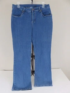 Classic Elements Jeans Women's Blue Denim Slight Flare Size 12 - Picture 1 of 6