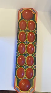Handmade Mandala Game Board Indonesian Dakon - Picture 1 of 5