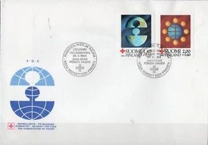 A5 Finland 1984, FDC - 28.5.84, Red Cross and Peace. - Picture 1 of 1