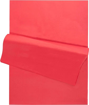 Red Tissue Paper 14"X20" 96 Bulk Pack, for Gifts, Games, Birthdays, Easter, Moth - Image 1 of 4