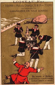 Tarjeta comercial victoriana Loiseau Fils On Dressa la Marmite Sailors L1 - Imagen 1 de 2
