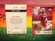 #274  Richie James  RC 49ers Super Bowl Logo NFC CHAMPIONS 2019 Panini instant
