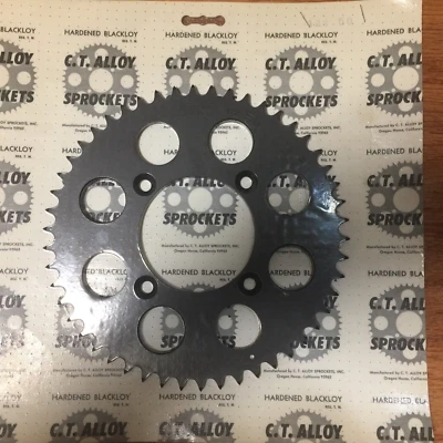 Piñón trasero Honda CR 60 1983-1984 50 dientes endurecido Blackloy aluminio  Foto 1 de 2