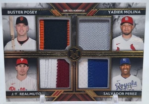 Posey Molina Realmuto Pérez 2022 Colección Museo Topps Reliquia Cuádruple #08/25 - Imagen 1 de 3