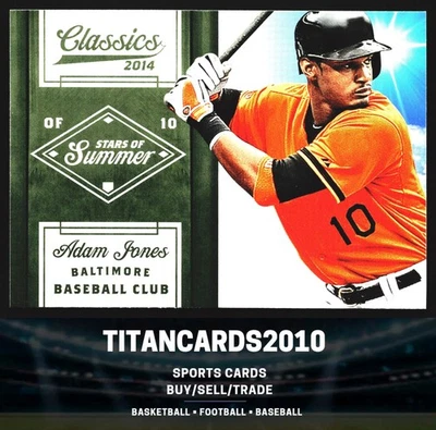 Adam Jones 2014 Panini Classics Stars of Summer Baltimore Orioles #1 - Image 1 of 2