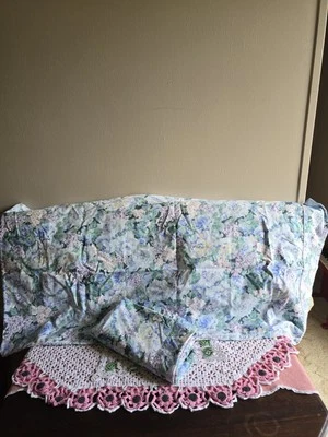 Juego de 2 fundas de almohada Ellen West percal multicolor floral tamaño king boho EE. UU. Foto 1 de 4