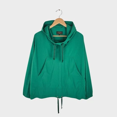 BEAMS PLUS Men's Green Oversized Fit Nylon Sports Smock Anorak Parka Jacket - Image 1 of 4