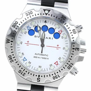 BVLGARI Diagono Scuba Pro Regatta SD40SRE White Dial SS Rubber Chronograph 40mm - Picture 1 of 7