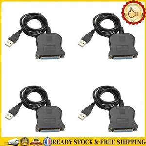 New USB 1.1 to DB25 Female Port Print Converter Cable LPT Black - Bild 1 von 4