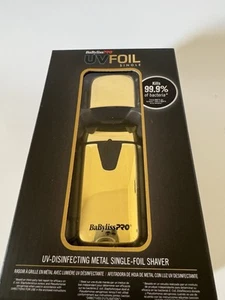 BaBylissPRO UVFOIL Gold UV Single-Foil Shaver Item No. FXLFS1G NEW IN BOX - Picture 1 of 6