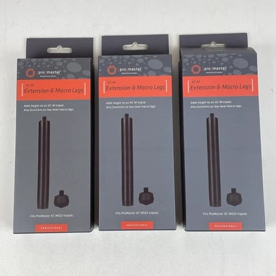 Lot 3 ProMaster XC-M Extension and Macro Legs (#3545) For XC-M522 Tripods NIB - Image 1 of 4