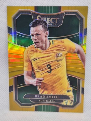 #3/10 JERSEY NO. 1/1  Brad Smith Australia Cincinnati 2017-18 Panini Select GOLD - Image 1 of 2