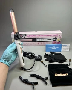 Automatic Hair Curler Iron Tongs Rotating Long Barrel 26mm Dual MCH Ceramic 210C - Picture 1 of 24