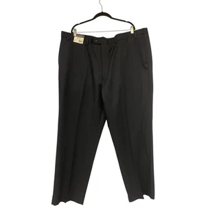 Pantalones de vestir Round Tree Yorke para hombre 48X32 grandes azul marino cintura expansiva nuevos con etiquetas - Imagen 1 de 12