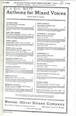 Porque él dará a sus ángeles carga sobre ti coro Mendelssohn SATB 1893 Foto 1 de 3