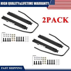 Racewill Universal Dual Lock Slider Seat Slider Track Bracket Set Aessembly 2pcs - Picture 1 of 7