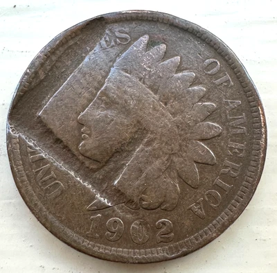 1902 INDIAN HEAD SUPER UNUSUAL COUNTERSTAMP VERY RARE COIN **** TAKE A LQQK **** - Image 1 of 3
