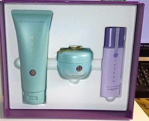 Tatcha The Water Cream /The Matcha Cleanse/The Silk Sunscreen STUNNING BOXED SET - Picture 1 of 6