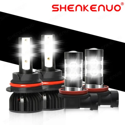 For Chevrolet Equinox 2005 2006 2007 - 2009 LED Headlight Fog Light Bulbs Kit - Image 1 of 4